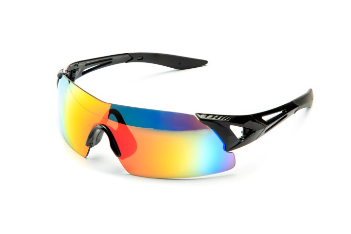Modern stylish black sports bike sun glasses
