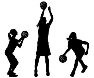 Girls Playing Basketball