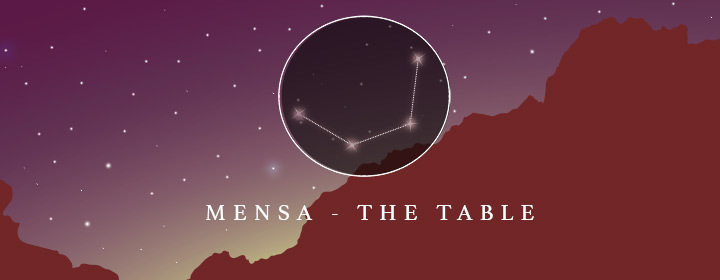 the constellation Mensa