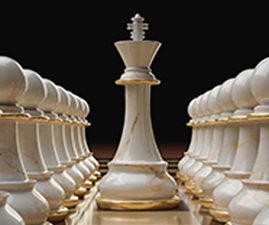 Image shows the rank and file of chess pieces.