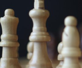 Chess pieces represent a stalemate.