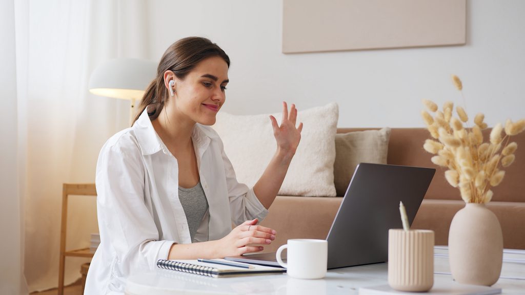 Woman on computer