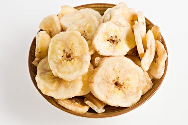 banana chips in a bowl