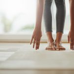 Person doing yoga pose