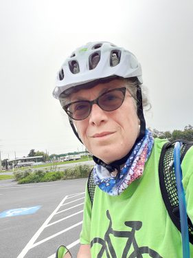 Jo’Ann Godshall biking
