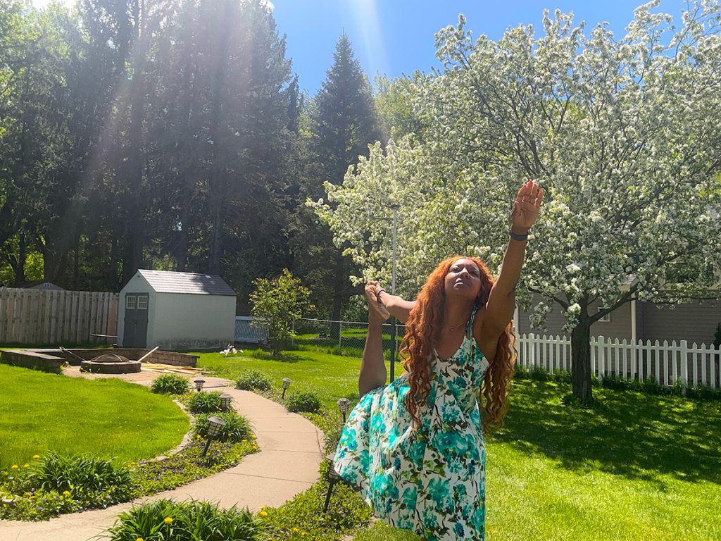 Pictured: Rachel Werner, TOPS Nutrition and Fitness Editor, stays active by finding movement outdoors.